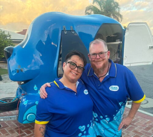 Derren and Melissa. Blue Wheelers Coodanup WA